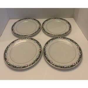 Lot Of 4 1988 China Pearl Stoneware  Serena Salad Plates